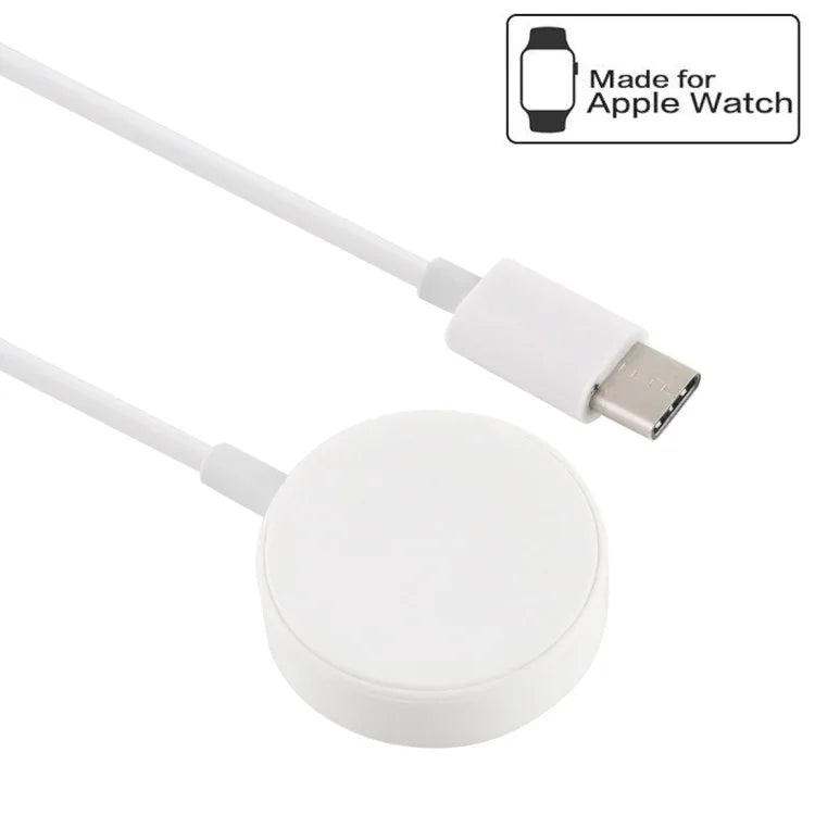 30cm Type-C ユニバーサルポータブル磁気ワイヤレス充電器 Apple Watch Series Ultra & 8 & 7 & 6 & 5 & 4 & 3 & 2用