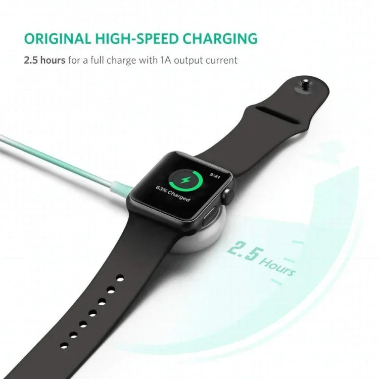 30cm Type-C ユニバーサルポータブル磁気ワイヤレス充電器 Apple Watch Series Ultra & 8 & 7 & 6 & 5 & 4 & 3 & 2用