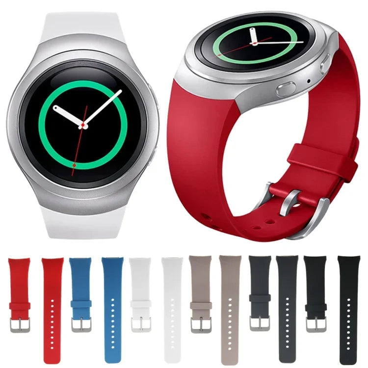 Samsung Gear S2 Sport / Gear S2用 ソリッドカラー シリコンウォッチバンド