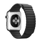 Apple Watch 38mm用ループマグネットクロージャークラスプPUレザーワッチバンド