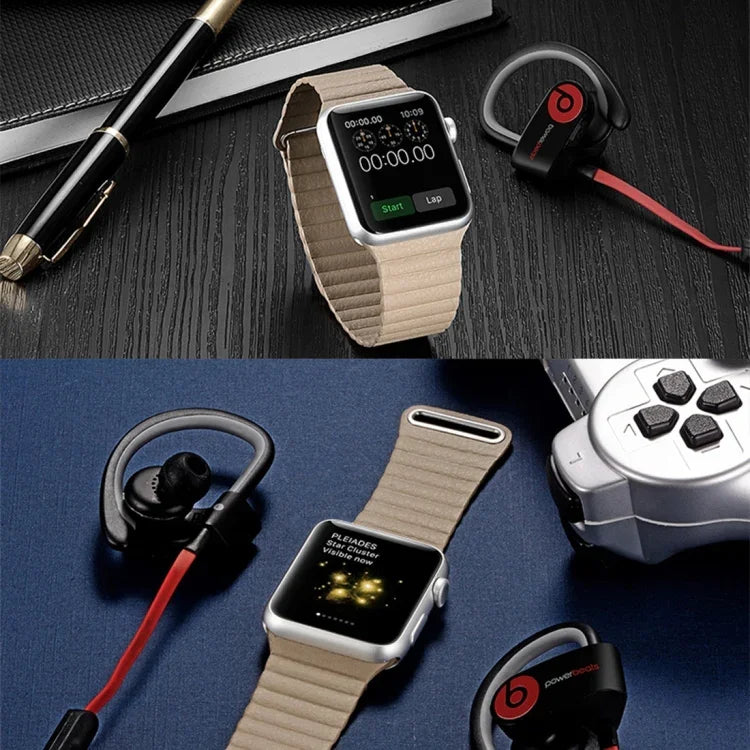 Apple Watch 38mm用ループマグネットクロージャークラスプPUレザーワッチバンド
