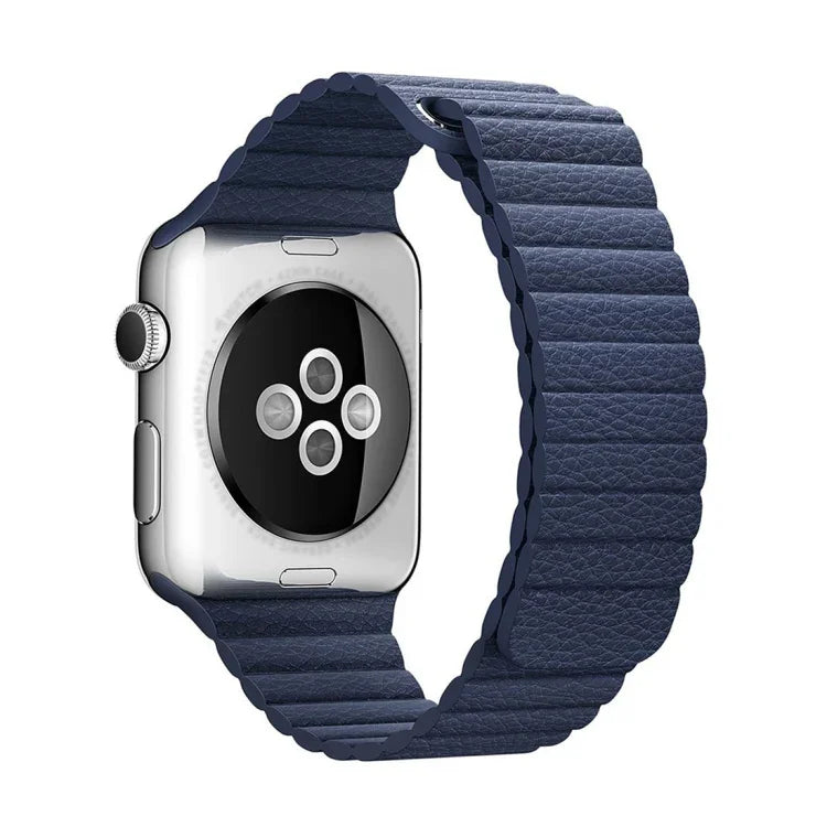 Apple Watch 42mm用 ループ磁気留め具 PUレザーウォッチバンド