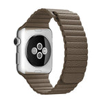 Apple Watch 42mm用 ループ磁気留め具 PUレザーウォッチバンド