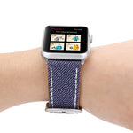 Apple Watch シリーズ10 42mm / 9＆8＆7 41mm / SE 3＆SE 2＆6＆SE＆5＆4 40mm / 3＆2＆1 38mm シンプルファッション本革カウボーイ柄ウォッチバンド、38mm