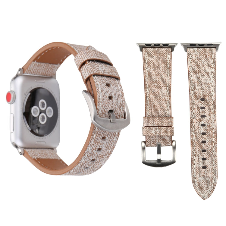 Apple Watch シリーズ10 42mm / 9＆8＆7 41mm / SE 3＆SE 2＆6＆SE＆5＆4 40mm / 3＆2＆1 38mm シンプルファッション本革カウボーイ柄ウォッチバンド、38mm
