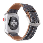 Apple Watch Ultra 49mm & Watch Ultra 2 49mm / Series 10 46mm / 9&8&7 45mm / SE 3&SE 2&6&SE&5&4 44mm / 3&2&1 42mm 用 シンプルファッション 本革カウボーイ柄時計バンド, 42mm