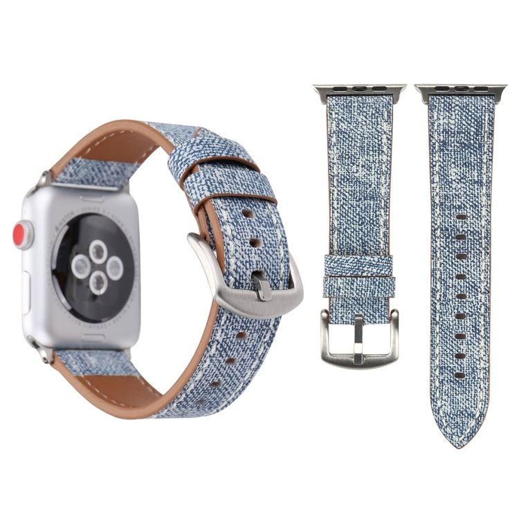 Apple Watch Ultra 49mm & Watch Ultra 2 49mm / Series 10 46mm / 9&8&7 45mm / SE 3&SE 2&6&SE&5&4 44mm / 3&2&1 42mm 用 シンプルファッション 本革カウボーイ柄時計バンド, 42mm