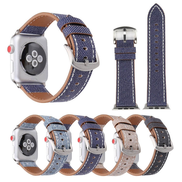 Apple Watch Ultra 49mm & Watch Ultra 2 49mm / Series 10 46mm / 9&8&7 45mm / SE 3&SE 2&6&SE&5&4 44mm / 3&2&1 42mm 用 シンプルファッション 本革カウボーイ柄時計バンド, 42mm