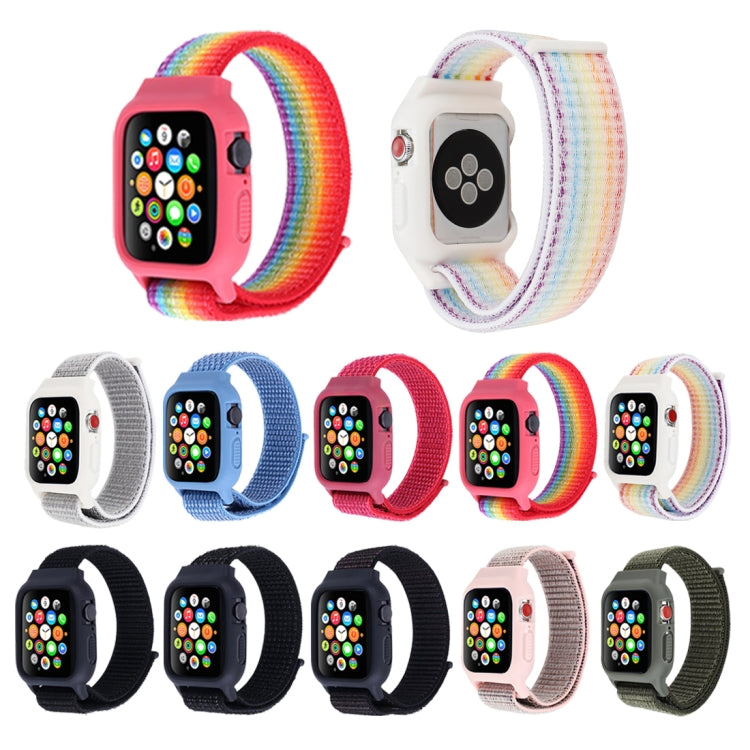 Apple Watch Ultra 49mm & Watch Ultra 2 49mm / Series 10 46mm / 9&8&7 45mm / SE 3&SE 2&6&SE&5&4 44mm / 3&2&1 42mm 用 フック＆ループファスナー付きナイロン時計バンド, Apple Watch Ultra 49mm / Series 8&7 45mm / SE 2&6&SE&5&4 44mm / 3&2&1 42mm 用