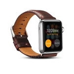 Denior オイルワックス レトロウォッチ レザーウォッチバンド Apple Watch Series 7 45mm / 6 & SE & 5 & 4 44mm / 3 & 2 & 1 42mm 用