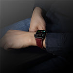 Denior 環境配慮型高級カーウォッチレザー時計バンド Apple Watch Series 10 42mm / 9&8&7 41mm / SE 3&SE 2&6&SE&5&4 40mm / 3&2&1 38mm 用