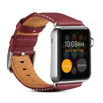 Denior 環境配慮型高級カーウォッチレザー時計バンド Apple Watch Series 10 42mm / 9&8&7 41mm / SE 3&SE 2&6&SE&5&4 40mm / 3&2&1 38mm 用