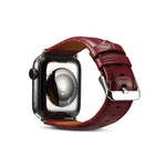 Denior クロコダイル柄カウハイドレザーウォッチバンド、Apple Watch Ultra 49mm＆Watch Ultra 2 49mm / シリーズ10 46mm / 9＆8＆7 45mm / SE 3＆SE 2＆6＆SE＆5＆4 44mm / 3＆2＆1 42mm用