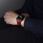 Denior クロコダイル柄カウハイドレザーウォッチバンド、Apple Watch Ultra 49mm＆Watch Ultra 2 49mm / シリーズ10 46mm / 9＆8＆7 45mm / SE 3＆SE 2＆6＆SE＆5＆4 44mm / 3＆2＆1 42mm用