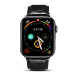 Deniorクロコダイル柄カウハイドレザーワッチバンド Apple Watch Series 10 42mm / 9&8&7 41mm / SE 3&SE 2&6&SE&5&4 40mm / 3&2&1 38mm用