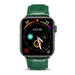 Deniorクロコダイル柄カウハイドレザーワッチバンド Apple Watch Series 10 42mm / 9&8&7 41mm / SE 3&SE 2&6&SE&5&4 40mm / 3&2&1 38mm用