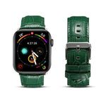 Deniorクロコダイル柄カウハイドレザーワッチバンド Apple Watch Series 10 42mm / 9&8&7 41mm / SE 3&SE 2&6&SE&5&4 40mm / 3&2&1 38mm用