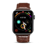 Deniorクロコダイル柄カウハイドレザーワッチバンド Apple Watch Series 10 42mm / 9&8&7 41mm / SE 3&SE 2&6&SE&5&4 40mm / 3&2&1 38mm用
