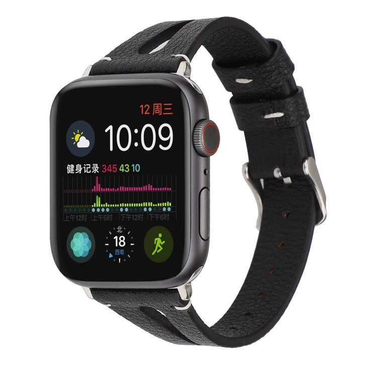 Apple Watch Ultra 49mm＆Watch Ultra 2 49mm / Series 10 46mm / 9&8&7 45mm / SE 3&SE 2&6&SE&5&4 44mm / 3&2&1 42mm用 シンプルV字型レザーウォッチバンド