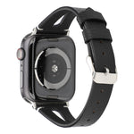 Apple Watch Ultra 49mm＆Watch Ultra 2 49mm / Series 10 46mm / 9&8&7 45mm / SE 3&SE 2&6&SE&5&4 44mm / 3&2&1 42mm用 シンプルV字型レザーウォッチバンド