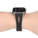 Apple Watch Ultra 49mm＆Watch Ultra 2 49mm / Series 10 46mm / 9&8&7 45mm / SE 3&SE 2&6&SE&5&4 44mm / 3&2&1 42mm用 シンプルV字型レザーウォッチバンド