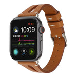Apple Watch Ultra 49mm＆Watch Ultra 2 49mm / Series 10 46mm / 9&8&7 45mm / SE 3&SE 2&6&SE&5&4 44mm / 3&2&1 42mm用 シンプルV字型レザーウォッチバンド