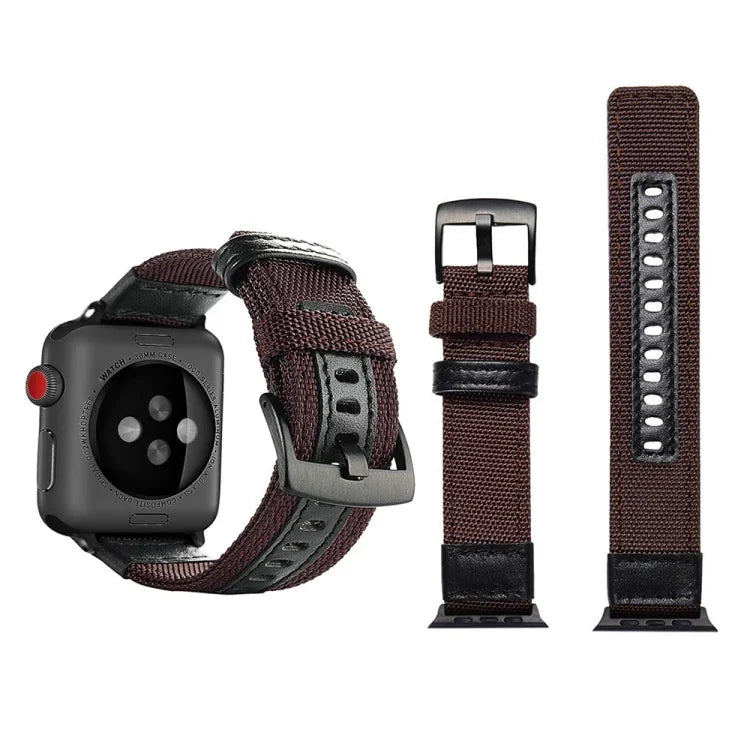 ジープスタイルナイロン腕時計バンド ステンレスバックル付き Apple Watch シリーズ3 & 2 & 1 42mm用, 42mm