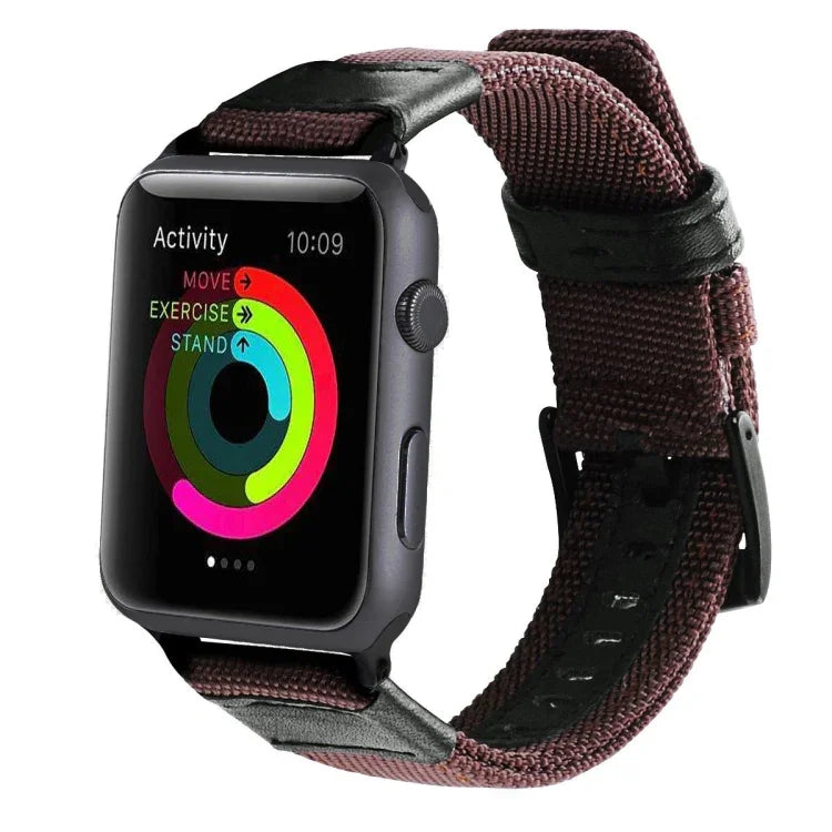 ジープスタイルナイロン腕時計バンド ステンレスバックル付き Apple Watch シリーズ3 & 2 & 1 42mm用, 42mm