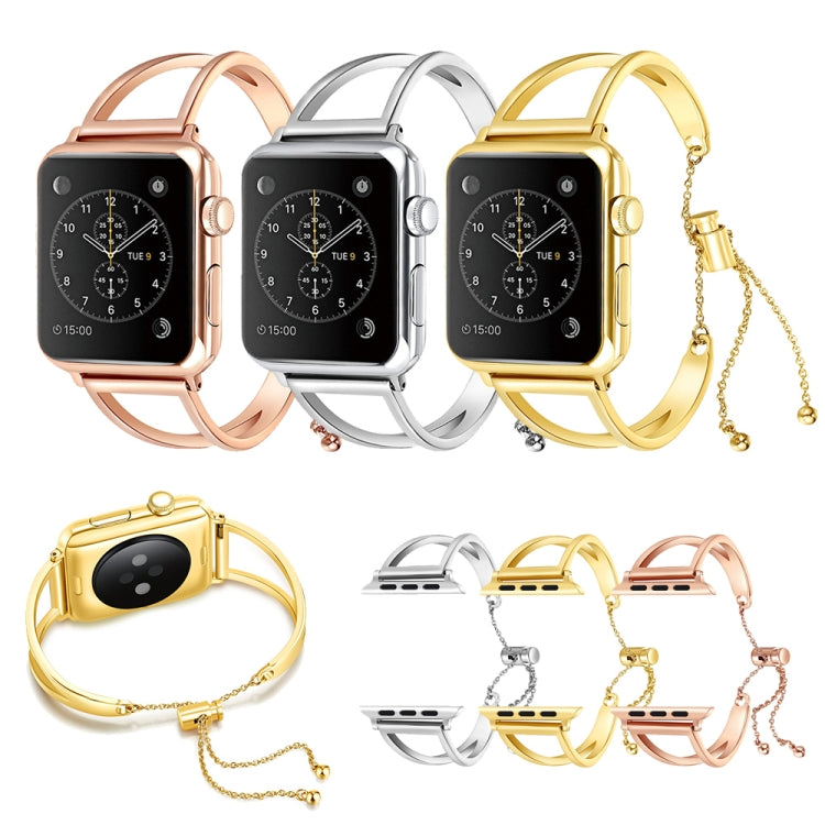 レターV字型ブレスレット メタルリストウォッチバンド ステンレススチールバックル付き Apple Watch Ultra 49mm & Watch Ultra 2 49mm / Series 10 46mm / 9&8&7 45mm / SE 3&SE 2&6&SE&5&4 44mm / 3&2&1 42mm, 7 45mm / 6&SE&5&4 44mm / 3&2&1 42mm