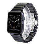 Apple Watch Ultra 49mm & Watch Ultra 2 49mm / Series 10 46mm / 9&8&7 45mm / SE 3&SE 2&6&SE&5&4 44mm / 3&2&1 42mm 用 繊細なセラミックリストウォッチバンド、42mm