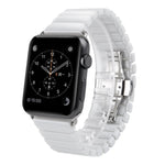 Apple Watch Ultra 49mm & Watch Ultra 2 49mm / Series 10 46mm / 9&8&7 45mm / SE 3&SE 2&6&SE&5&4 44mm / 3&2&1 42mm 用 繊細なセラミックリストウォッチバンド、42mm