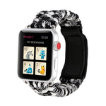 Magic Paste 本革傘ロープナイロンリストウォッチバンド ステンレススチールバックル付き Apple Watch Series 10 42mm / 9&8&7 41mm / SE 3&SE 2&6&SE&5&4 40mm / 3&2&1 38mm, 7 41mm / 6&SE&5&4 40mm / 3&2&1 38mm 用