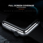 mocolo 0.33mm 9H 3D ラウンドエッジ フルグルー 強化ガラスフィルム Apple Watch Series 6 / 5 / 4 / Watch SE 40mm用、Apple Watch Series 6 / 5 / 4 / Watch SE 40mm用