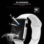 mocolo 0.33mm 9H 3D ラウンドエッジ フルグルー 強化ガラスフィルム Apple Watch Series 6 / 5 / 4 / Watch SE 44mm用、Apple Watch Series 6 / 5 / 4 / Watch SE 44mm用