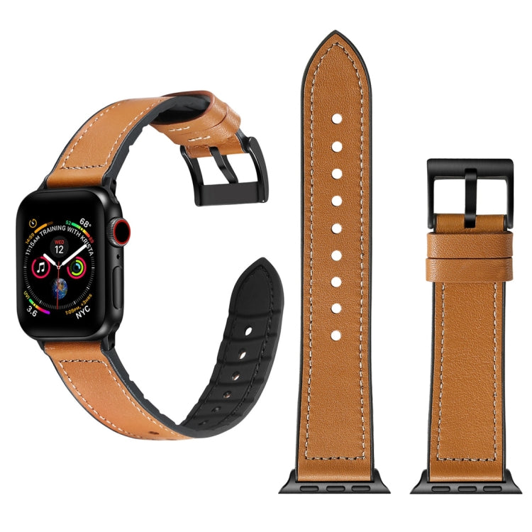 ソリッドカラー TPU + ステンレススチール ウォッチバンド Apple Watch Series 7 45mm / 6 & SE & 5 & 4 44mm / 3 & 2 & 1 42mm、44mm用