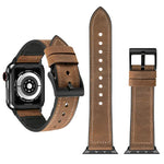 クレイジーホーステクスチャー TPU ウォッチバンド Apple Watch Series 3 & 2 & 1 42mm、42mm用