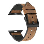 クレイジーホーステクスチャー TPU ウォッチバンド Apple Watch Series 3 & 2 & 1 42mm、42mm用