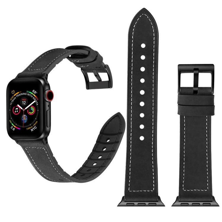ソリッドカラー TPU + ステンレススチール ウォッチバンド Apple Watch Series 10 42mm / 9&8&7 41mm / SE 3&SE 2&6&SE&5&4 40mm / 3&2&1 38mm、40mm用