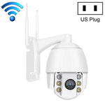 QX2 1080P HD 360度 パノラマ WiFi 昼夜フルカラ IP66防水 スマートカメラ、動作検知／双方向音声／TFカード対応、米国プラグ、WiFiバージョン