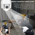 QX2 1080P HD 360度 パノラマ WiFi 昼夜フルカラ IP66防水 スマートカメラ、動作検知／双方向音声／TFカード対応、米国プラグ、WiFiバージョン