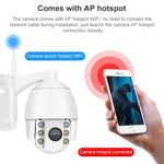 QX2 1080P HD 360度 パノラマ WiFi 昼夜フルカラ IP66防水 スマートカメラ、動作検知／双方向音声／TFカード対応、米国プラグ、WiFiバージョン
