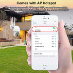 QX38 1080P WiFi 高画質監視カメラ 屋外ドームカメラ、ナイトビジョン＆双方向音声＆動体検知対応、QX38
