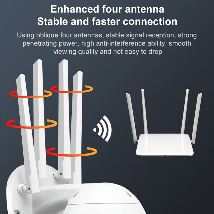 QX38 1080P WiFi 高画質監視カメラ 屋外ドームカメラ、ナイトビジョン＆双方向音声＆動体検知対応、QX38