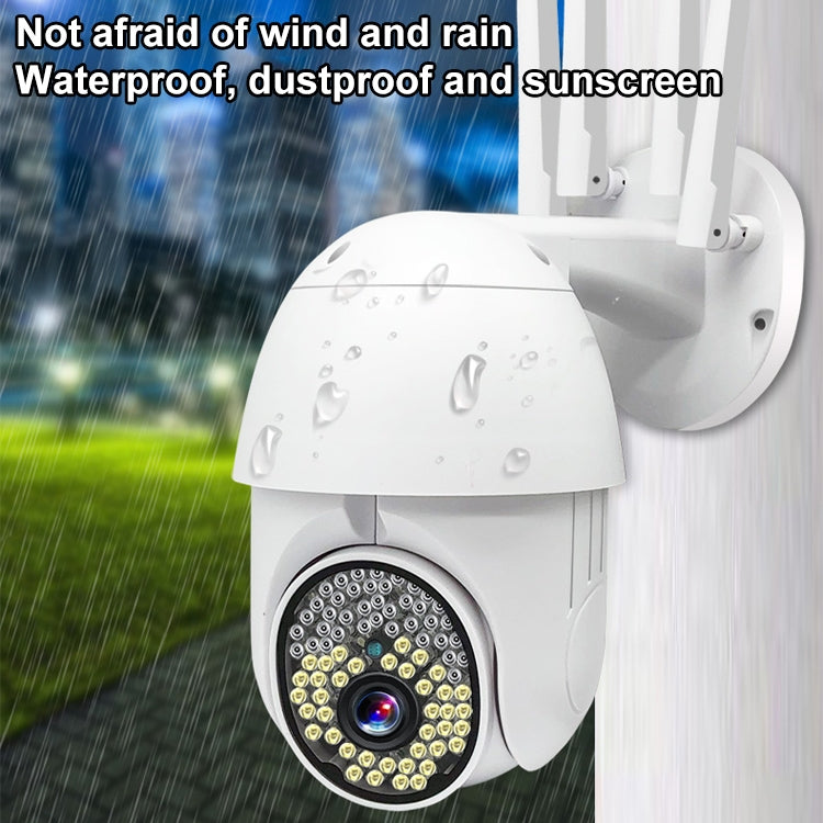 QX38 1080P WiFi 高画質監視カメラ 屋外ドームカメラ、ナイトビジョン＆双方向音声＆動体検知対応、QX38