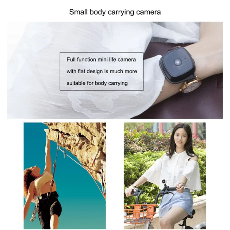 CAMSOY C9 HD 1280 x 720P 70度広角 ワイヤレスWiFiウェアラブルインテリジェント監視カメラ、赤外線ナイトビジョン＆動体検知アラーム＆ループ録画＆タイマー撮影対応, C9