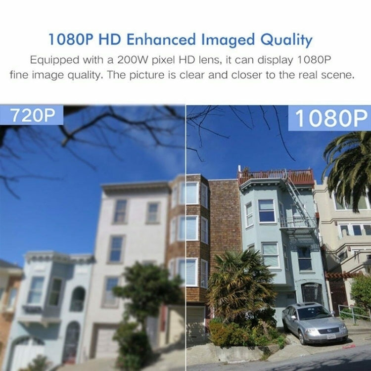 ワイヤレス監視カメラ HD PTZ ホームセキュリティ屋外 IP66防水 ネットワークドームカメラ、ナイトビジョン＆動体検知＆TFカード対応、USプラグ、2.0 MP