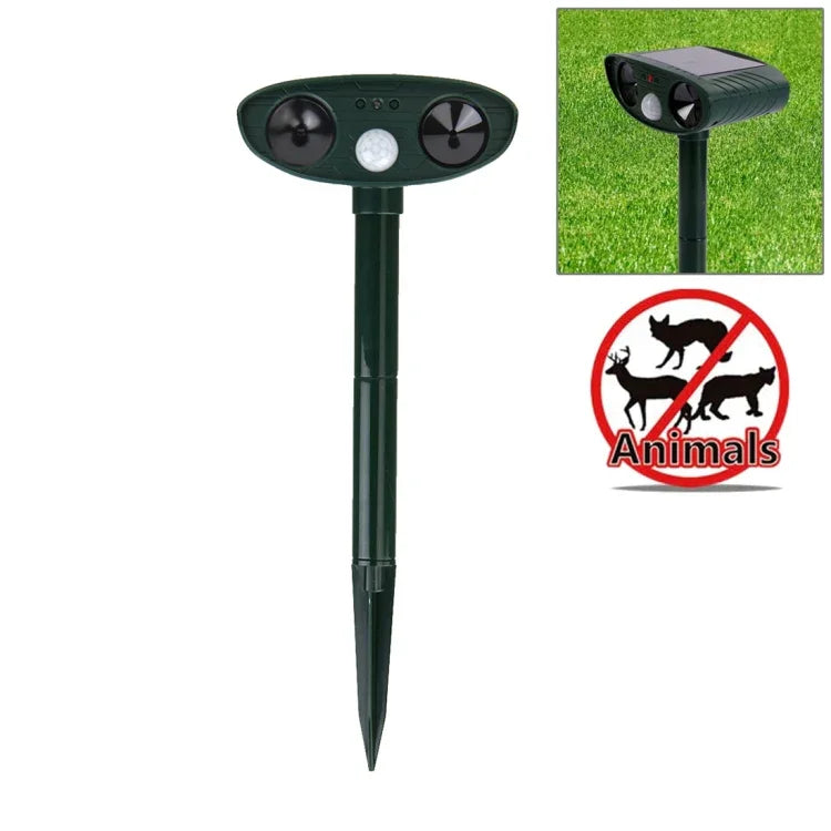 強力超音波ソーラー動物撃退器 PIRセンサー＆光センサー付き RC-511