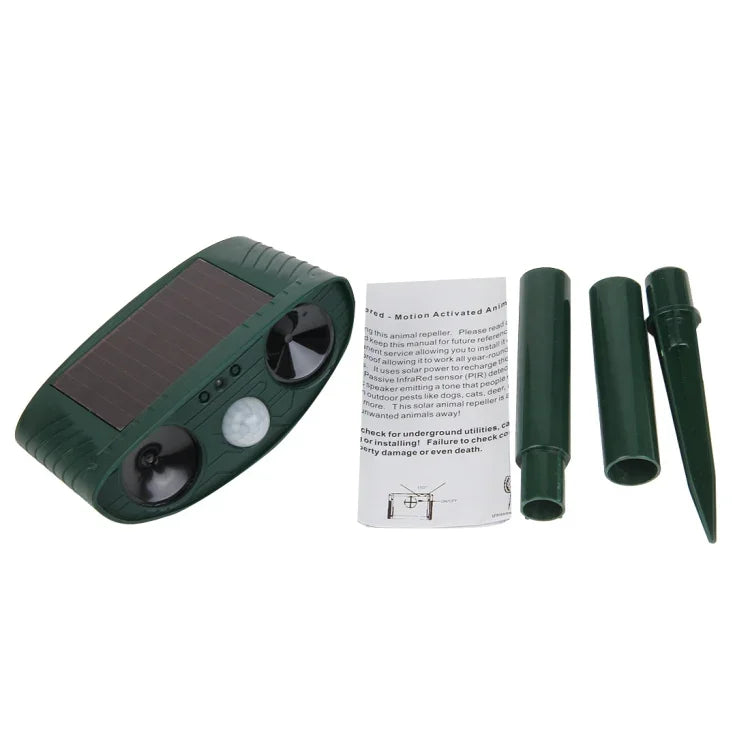 強力超音波ソーラー動物撃退器 PIRセンサー＆光センサー付き RC-511