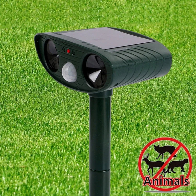 強力超音波ソーラー動物撃退器 PIRセンサー＆光センサー付き RC-511