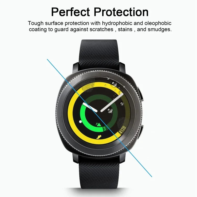 2枚セット ENKAY Hat-Prince Samsung Gear Sportスマートウォッチ用 0.2mm 9H表面硬度 2.15D 防爆強化ガラススクリーンフィルム, Samsung Gear Sport用(2枚)